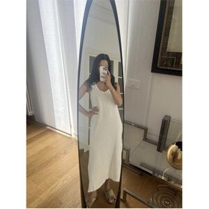 Massimo dutti White Midi Dress